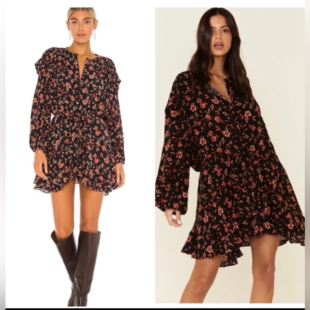 Free People Flower Fields Mini Dress Tunic XS/S - Boho, Spring, Summer, Vacation